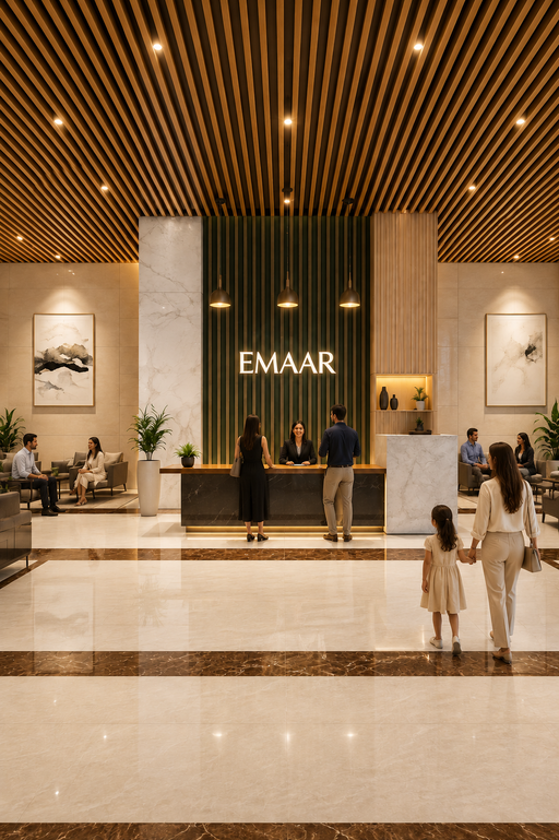 grand arrival lobby Emaar Amaris
