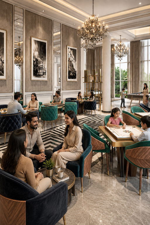 clubhouse interior Amaris Emaar